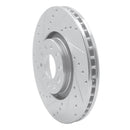 R1 98-09 Audi A4 Quattro Front Left Drilled & Slotted Silver Brake Rotor