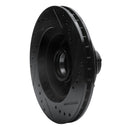 R1 1978-1990 Buick Estate Wagon Front Left Drilled & Slotted Black Brake Rotor