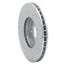 R1 97-03 Jaguar XK8 Front Right Drilled & Slotted Silver Brake Rotor
