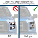 Raxiom 15-17 Ford F-150 G3 Projector Headlights w/ LED Accent- Black Housing (Clear Lens)