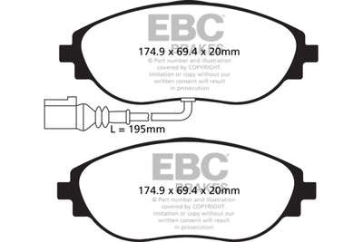 EBC S25 Brake Pad and Rotor Kit