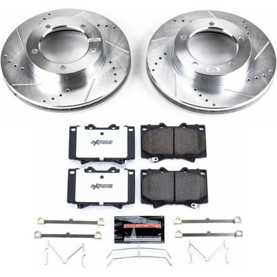 Power Stop 98-02 Toyota L& Cruiser Front Z36 Truck & Tow Kit w/Cals