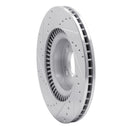 R1 09-11 Hyundai Genesis Sedan Front Right Drilled & Slotted Silver Brake Rotor