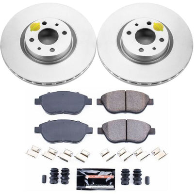 Power Stop 12-18 Fiat 500 Front & Rear Z23 Evolution Sport Coated Brake Kit