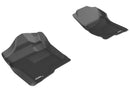 3D MAXpider 2007-2013 Chevrolet Silverado Crew Cab Kagu 1st & 2nd Row Floormats - Black
