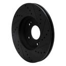 R1 07-10 Kia Rondo (Canada) Front Left Drilled & Slotted Black Brake Rotor