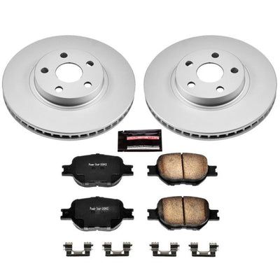 Power Stop 00-05 Toyota Celica Front & Rear Z17 Evolution Geomet Coated Brake Kit