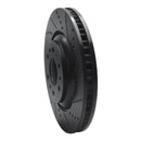 R1 04-09 Cadillac SRX Front Right Drilled & Slotted Black Brake Rotor