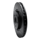 R1 2012-2025 Dodge Durango Front Right Drilled & Slotted Black Brake Rotor