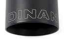 Dinan Double-Walled 4in Clamp-On Exhaust Tip - Black - 4in Outlet / 3in Inlet