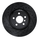 R1 19-22 BMW 430i xDrive Front & Rear Drilled & Slotted Black Brake Rotor Set w/Optimum Pads