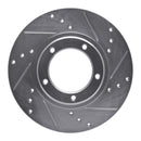 R1 95-04 Toyota Tacoma Front Drilled & Slotted Silver Brake Rotor Set