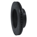 R1 12-21 Nissan NV1500 Front Right Drilled & Slotted Black Brake Rotor