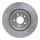 R1 13-20 BMW 340i Front & Rear Drilled & Slotted Silver Brake Rotor Set