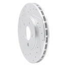 R1 95-00 Chrysler SEBRING Front Left Drilled & Slotted Silver Brake Rotor