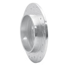 R1 88-94 Volvo 760 Series Rear Right Drilled & Slotted Silver Brake Rotor