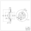 DFC 13-15 Acura ILX Front & Rear Geospec Rotors w/4000 HybriDynamic Brake Pads w/Hardware