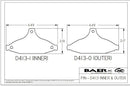 Baer Brakes Replacement Pads for Baer Claw SS/Sport/Track Rear Calipers