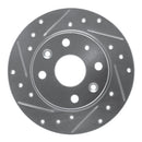R1 90-93 Mazda Miata Rear Left Drilled & Slotted Silver Brake Rotor