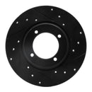 R1 74-84 Ford COURIER (USA/Canada) Front Right Drilled & Slotted Black Brake Rotor