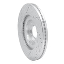 R1 07-15 Mazda CX-9 Front Drilled & Slotted Silver Brake Rotor Set