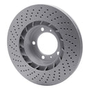 DFC 09-23 Porsche 718 Cayman Right Front Drilled GeoSPEC Coated Rotor