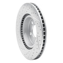 R1 89-96 Nissan 300ZX Front Right Drilled & Slotted Geo-Carbon Rotor