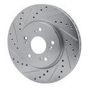 R1 10-15 Honda Accord Crosstour Front & Rear Drilled & Slotted Silver Brake Rotor Set