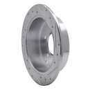 R1 01-16 Hyundai Santa Fe Rear Left Drilled & Slotted Silver Brake Rotor