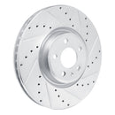 R1 18-25 Audi Q5 PHEV Front Drill & Slot Silver Rotors