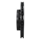 R1 00-02 Audi S4 Rear Right Drilled & Slotted Black Brake Rotor