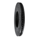R1 16-25 Mazda 6 Front Left Drilled & Slotted Black Brake Rotor
