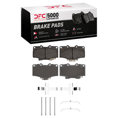 DFC 91-98 Toyota 4Runner Front 5000 Advanced Ceramic Brake Pads and Hardware Kit