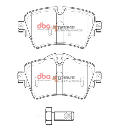 DBA 14-22 Mini Cooper S (5 Lug) Front XP Performance Brake Pads
