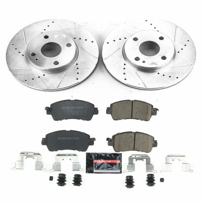 Power Stop 2016 Scion iA Front and Rear Z23 Evolution Brake Kit