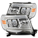AlphaRex 05-11 Toyota Tacoma NOVA LED Projector Headlights Plank Style Chrome w/Activation Light/DRL
