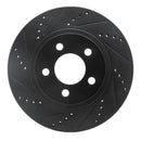 R1 01-11 Ford Ranger (USA/Canada) Front Left Drilled & Slotted Black Brake Rotor