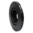 R1 91-20 Alfa Romeo 164 Front Right Drilled & Slotted Black Brake Rotor
