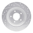 R1 88-94 Chevrolet Corvette Front Left Drilled & Slotted Silver Brake Rotor