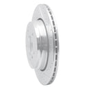 R1 04-10 BMW 528I Rear Right Drilled & Slotted Silver Brake Rotor