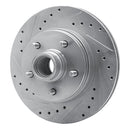 R1 77-95 Buick Riviera Front Left Drilled & Slotted Silver Brake Rotor