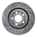 R1 04-09 Audi S4 Front & Rear Drilled & Slotted Silver Brake Rotor Set