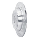 R1 13-20 Ford Escape Rear Drilled & Slotted Silver Brake Rotor Set