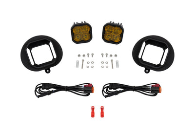 Diode Dynamics 02-08 Dodge Ram 1500/2500/3500 SS3 Fog Light Kit - Yellow Pro