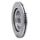 R1 05-09 Land Rover Range Rover Sport Front Right Drilled & Slotted Silver Brake Rotor