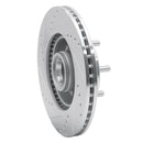 R1 82-87 Volvo 740 Front Right Drilled & Slotted Silver Brake Rotor