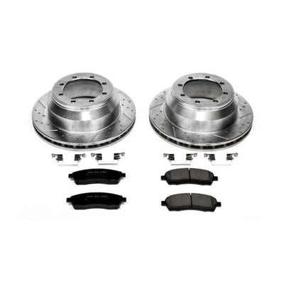 Power Stop 99-00 Ford F-350 Super Duty Rear Z23 Evolution Sport Brake Kit w/Calipers