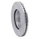 R1 18-20 Land Rover Range Rover Front Left Drilled & Slotted Silver Brake Rotor