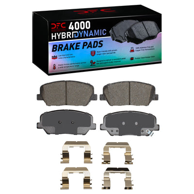 DFC 10-16 Hyundai Genesis Coupe Front 4000 HybriDynamic Brake Pads and Hardware Kit