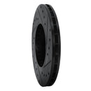 R1 90-93 Toyota Celica Front Left Drilled & Slotted Black Brake Rotor